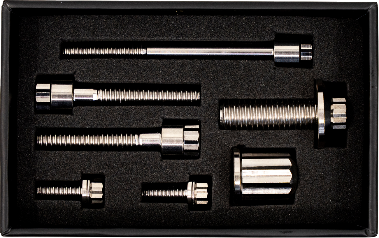 Bitchin' Bolts Hardware Kit - Titanium - M8 - Coil And Horn