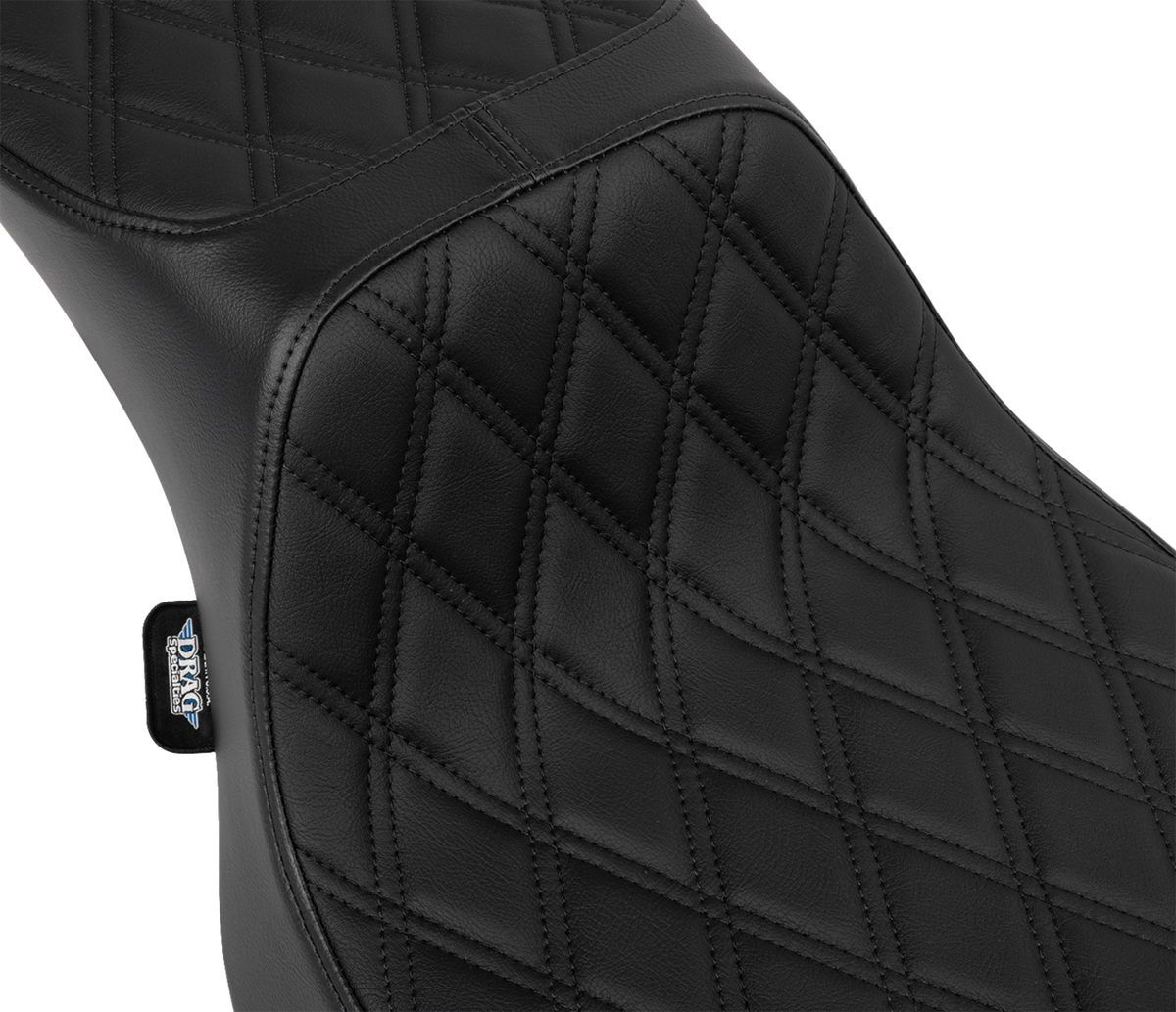 Performance Predator 2-Up Seat - Vinyl - Black Double Diamond Stitch - FLHX/FLTR '23-'24