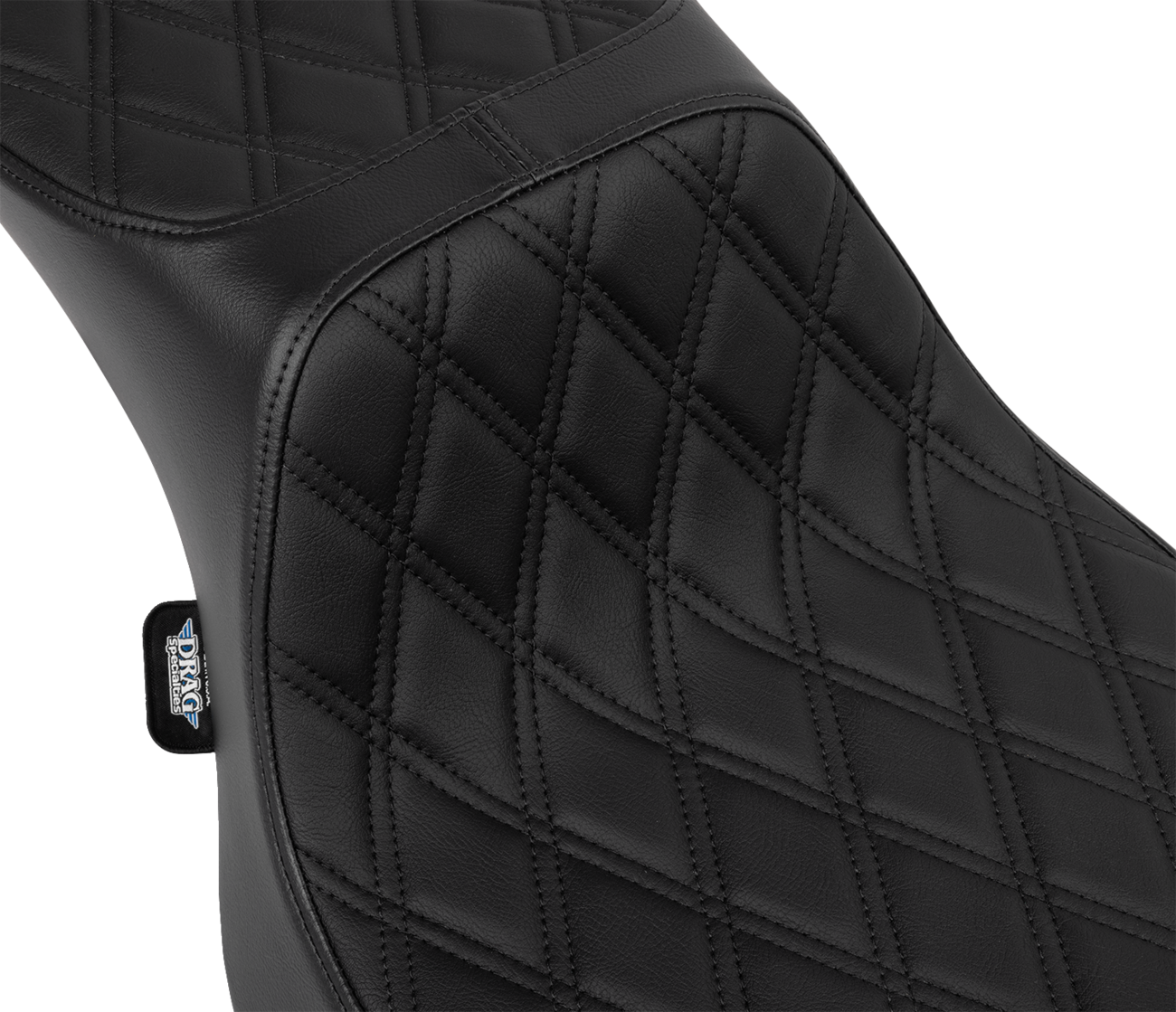 Performance Predator 2-Up Seat - Vinyl - Black Double Diamond Stitch - FLHX/FLTR '23-'24