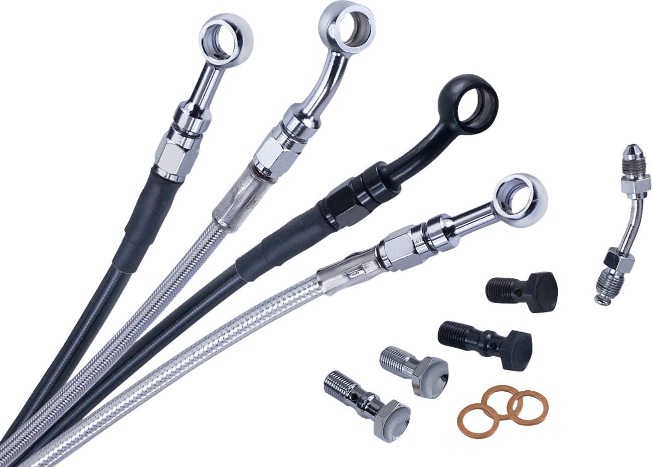 Brake Line - Upper - Black - +6"
