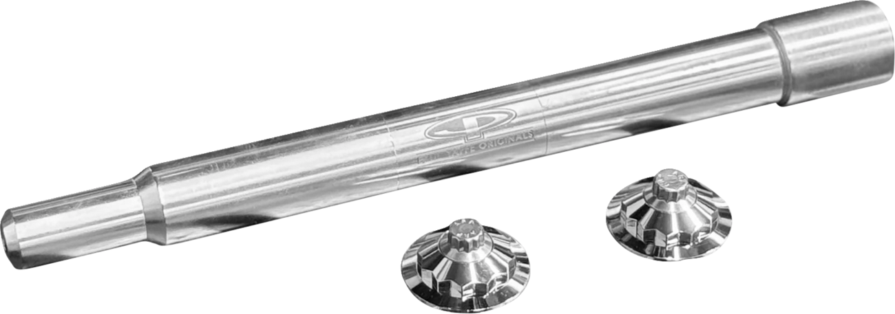 Y-Axle With 12 Point Style Axle Cover Kit - Custom - Front - Chrome - 1"