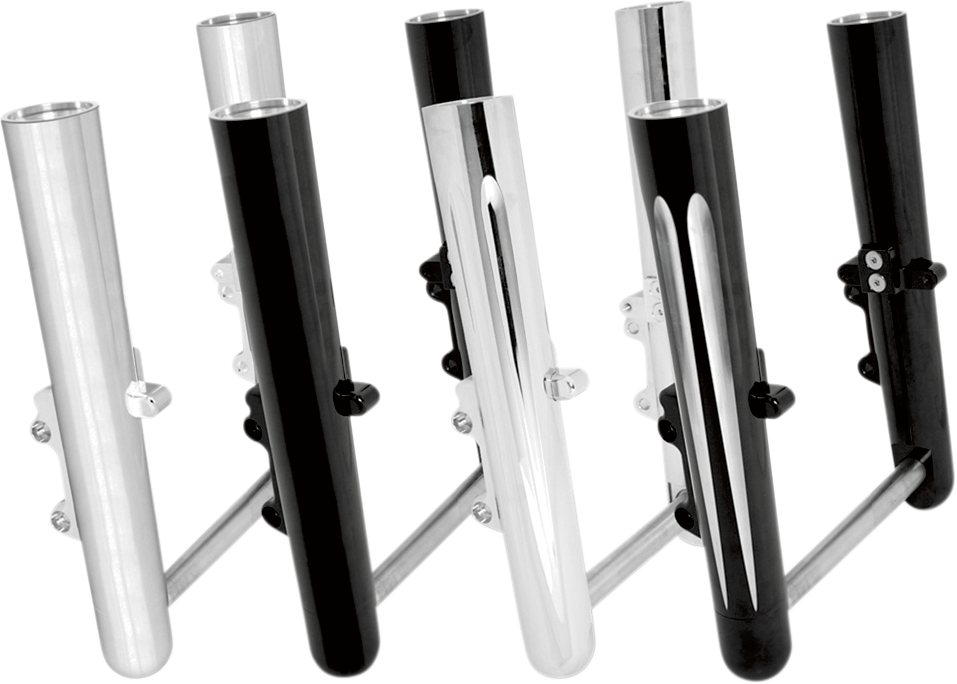 Fork Legs - Chrome - Smooth - Dual Disc - '08-'13 FLT