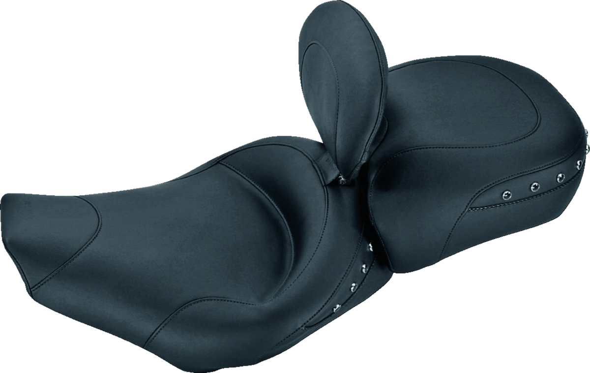Wide Rear Seat - Studded - Black - FL '97-'25