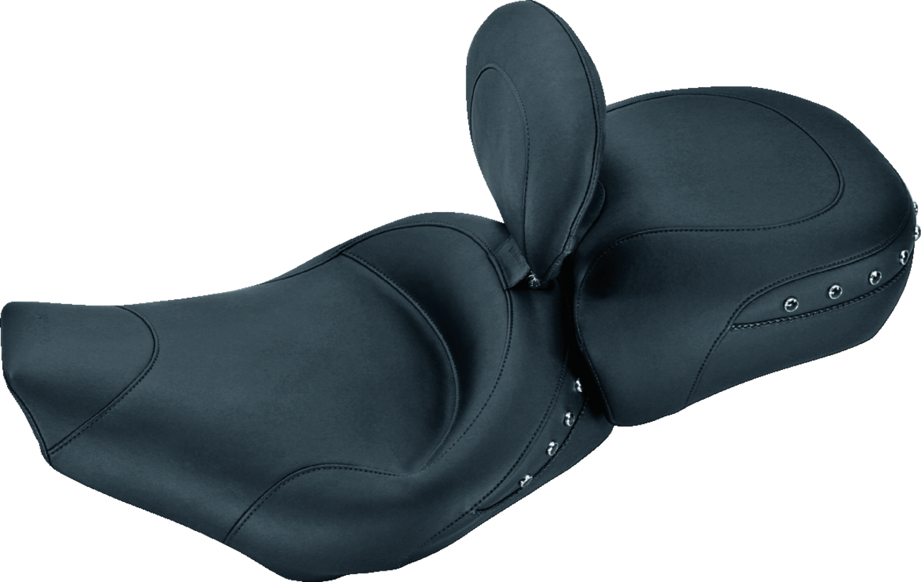 Wide Rear Seat - Studded - Black - FL '97-'25