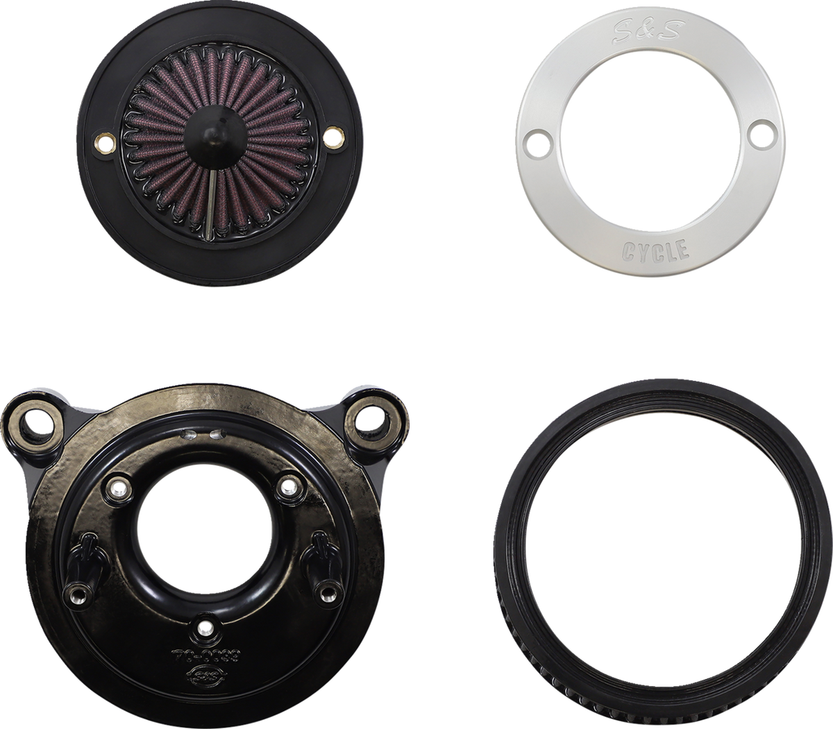 Air Stinger Stealth Air Cleaner Kit - Chrome Ring