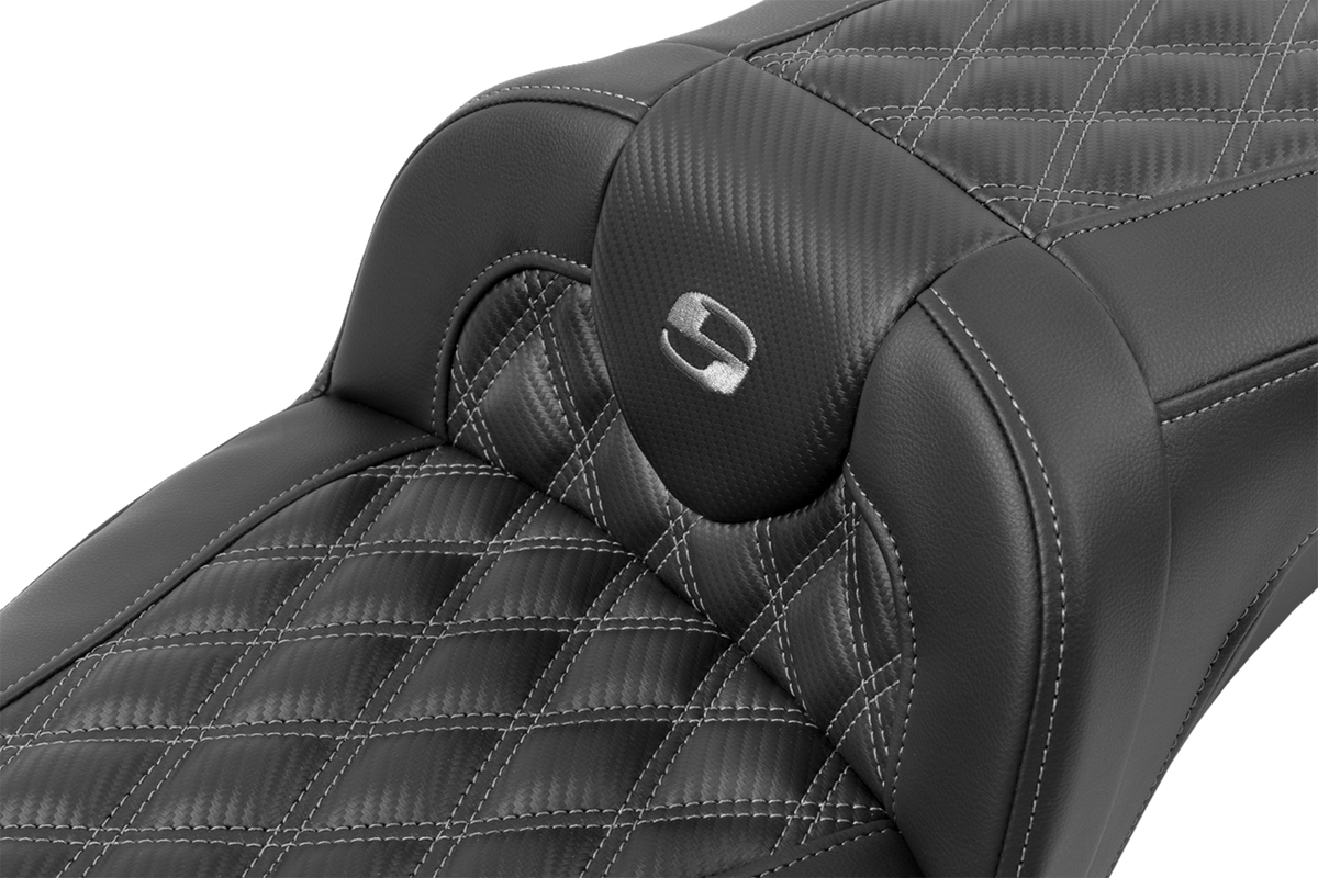 Roadsofa™ Extended Reach Seat - Without Backrest - Lattice Stitch - Dark Gray Stitch - FL/FX '23-'24
