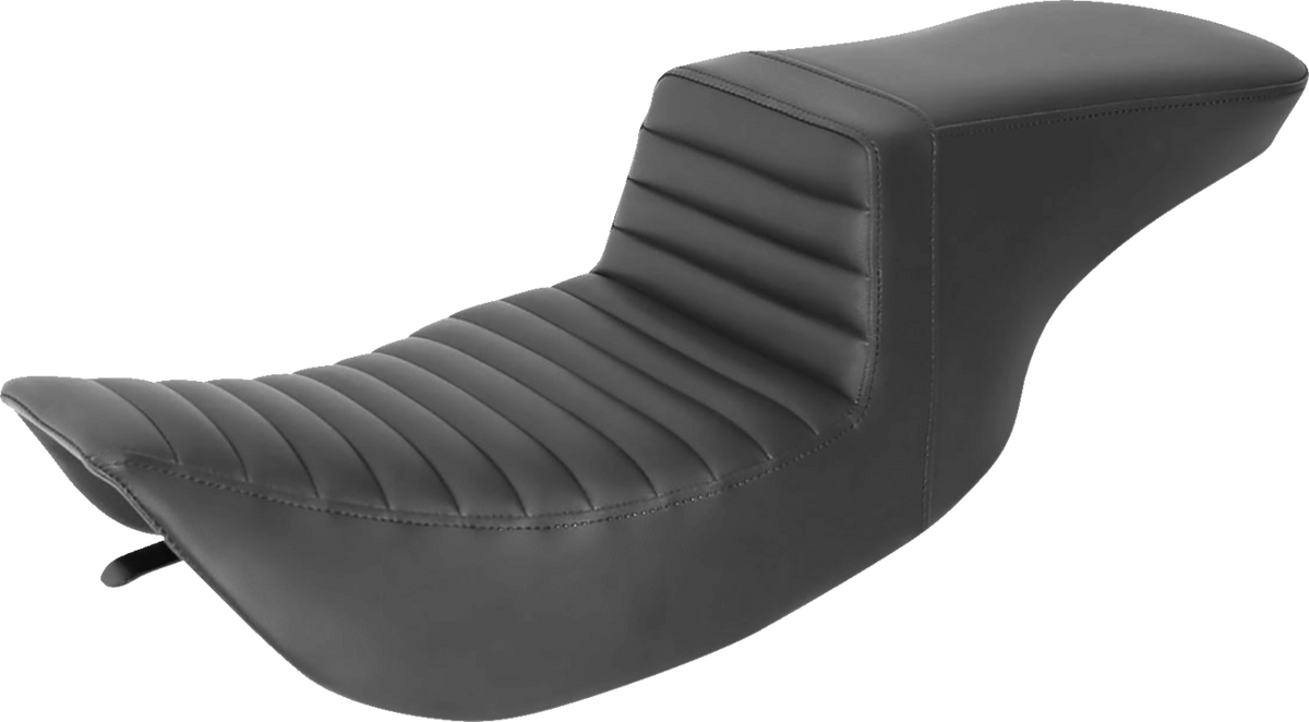Tour Step-Up Seat - Front Tuck-N-Roll - Black - FL '97-'07