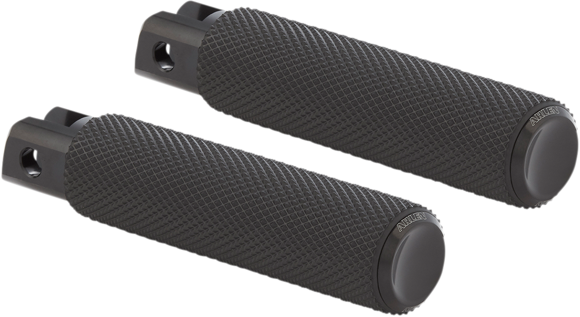 Passenger Knurled Foot Pegs - Black - FX/FL '18-'25