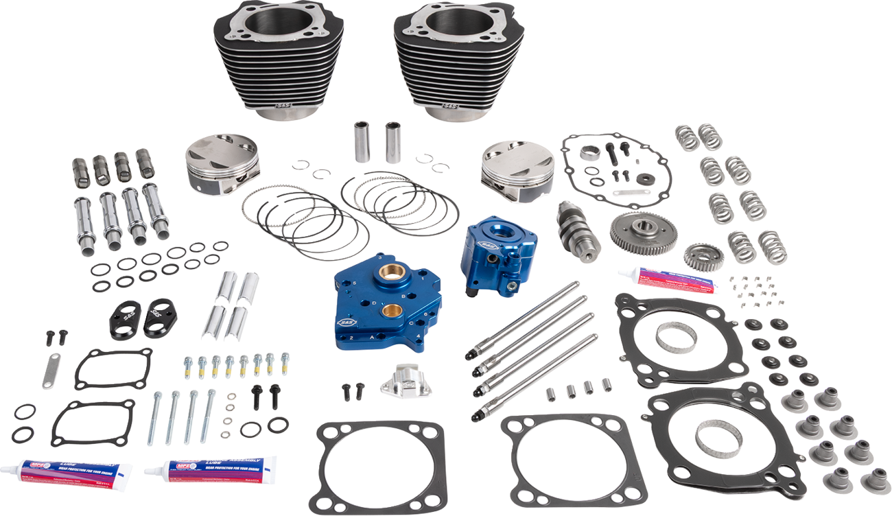 132" Power Package - HPT496 - Gear Drive - Water Cooled - Black With Highlights - 114"/117" M8