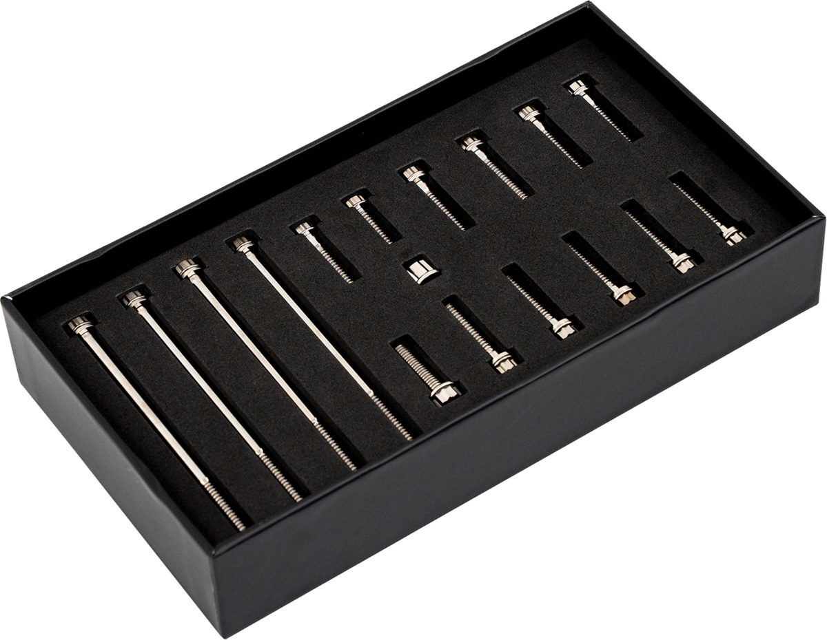 Bitchin' Bolts Hardware Kit - Titanium - M8 - Primary Cover