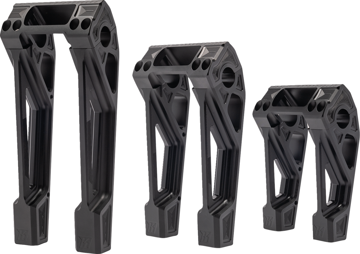 Fastback Risers - 10" - Black
