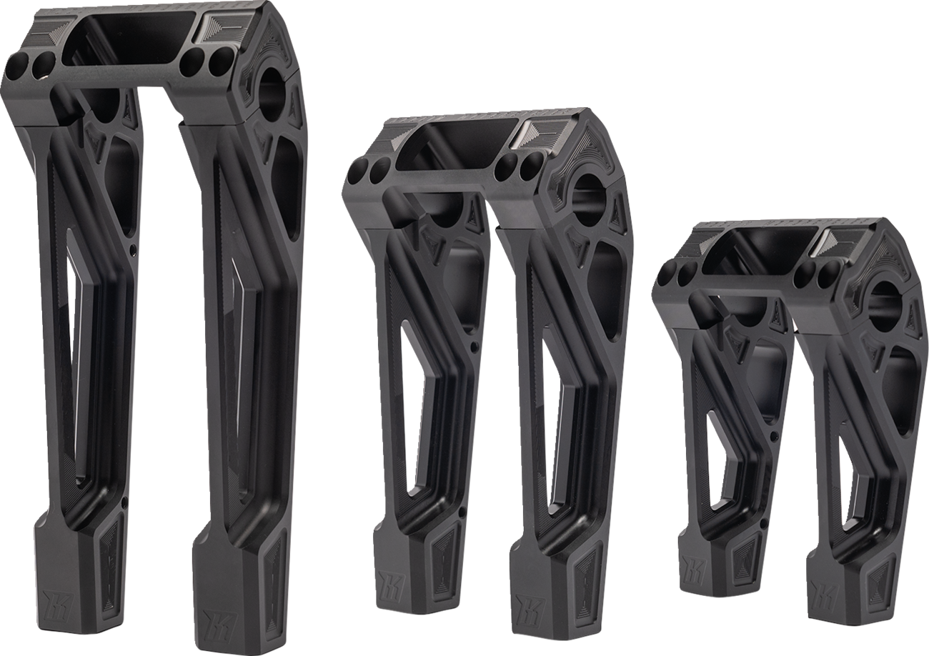 Fastback Risers - 10" - Black