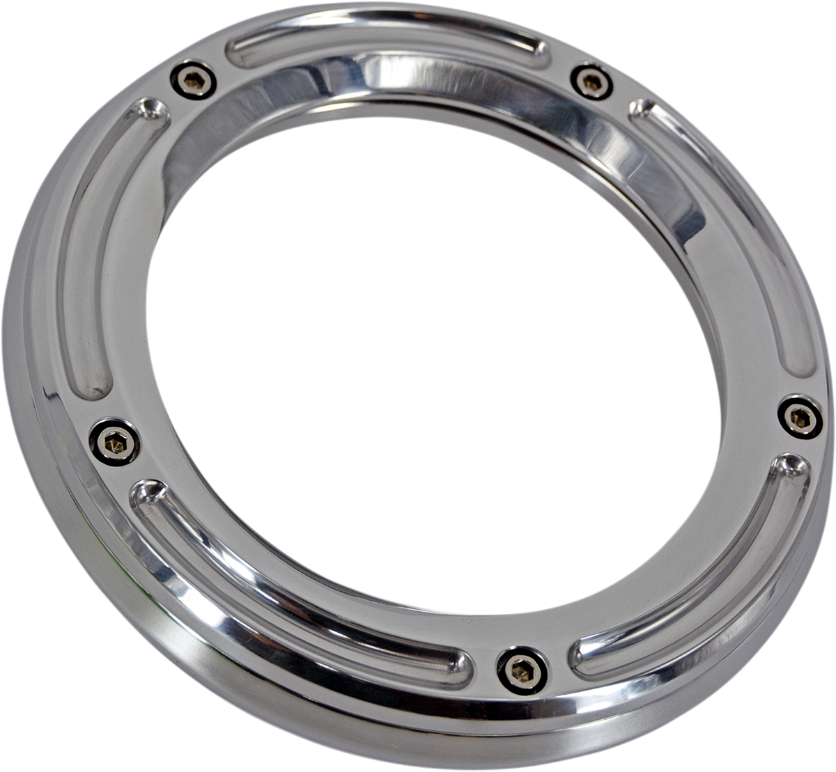 Assault Derby Cover With Window - Chrome - Softail