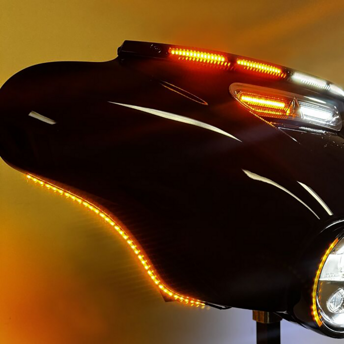 Dual Color Light Strips - Fairing - Amber/White