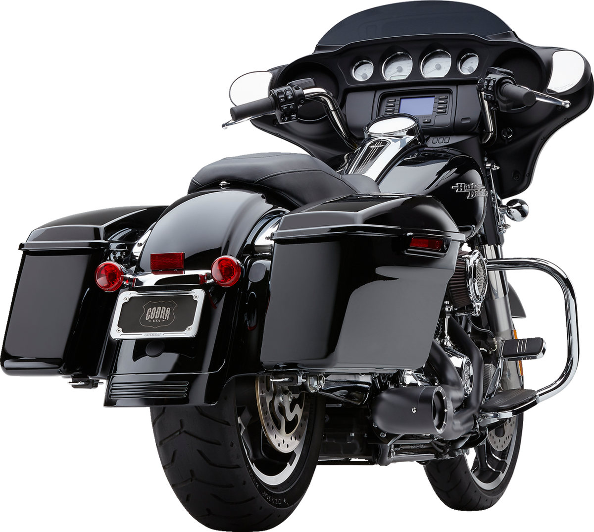 Turn Out 2-Into-1 Exhaust System - Black