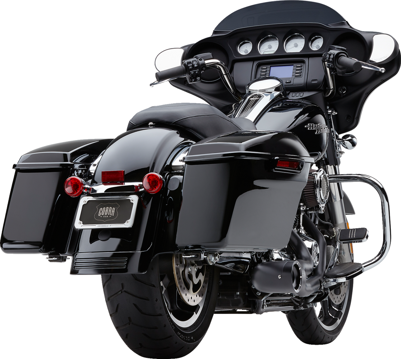 Turn Out 2-Into-1 Exhaust System - Black