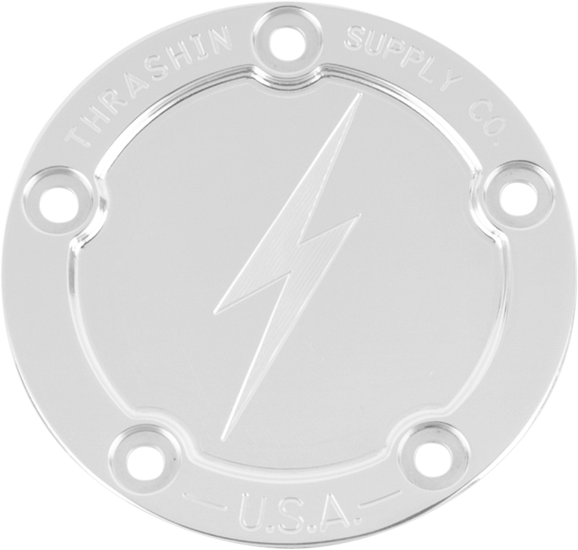 Points Cover - Dished - Polished - 5 Hole - Twin Cam