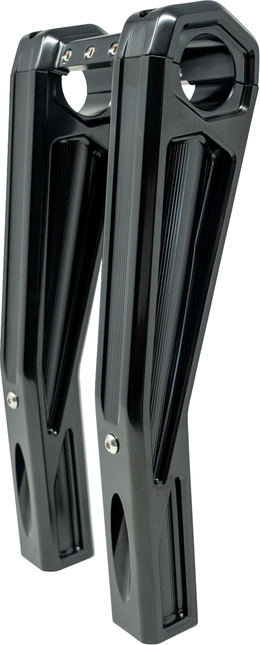Ascent Pro Risers - Pullback - 10" - Gloss Black