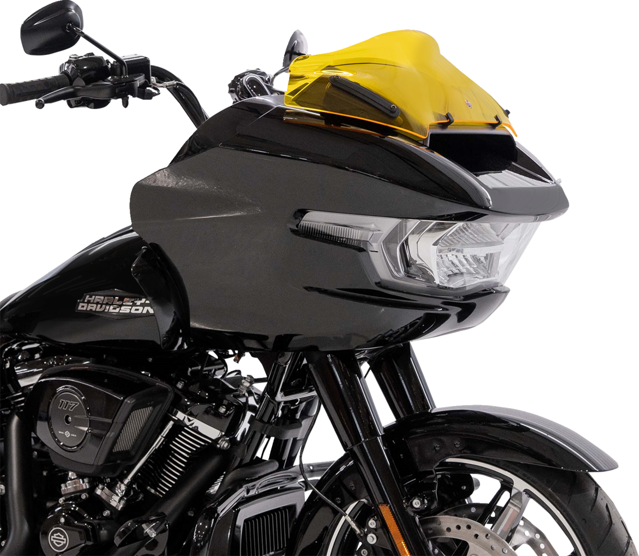 Kolor Flare® Windshield - 8" - Yellow - '23-'25 FLTRX