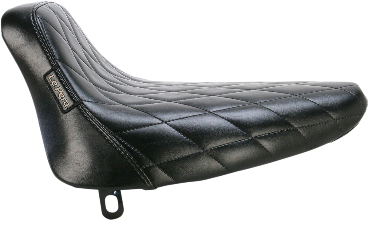Bare Bones Solo Seat - Diamond Stitch - Black - Softail '84-'99
