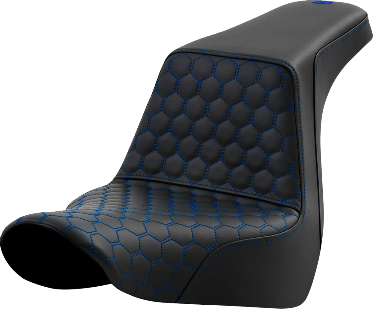 Step-Up Seat - Honeycomb - Blue Stitching - FL/FX '18-'24