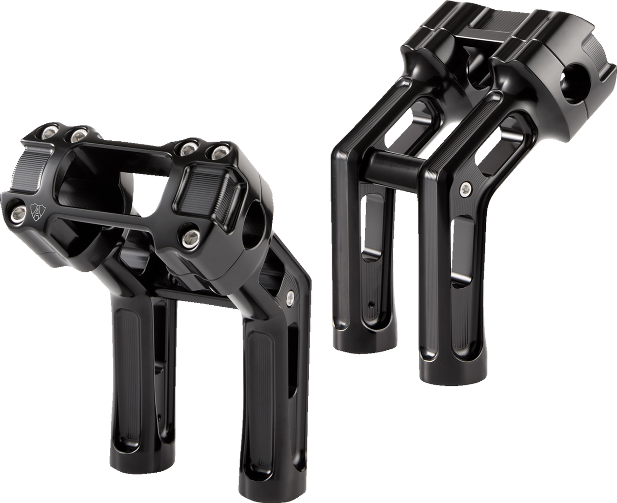 Wayback Risers - 7" - Softail - Black