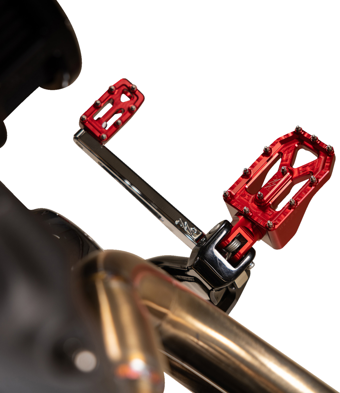Aggressor Foot Pegs - Rear - Red - HD '72-'25