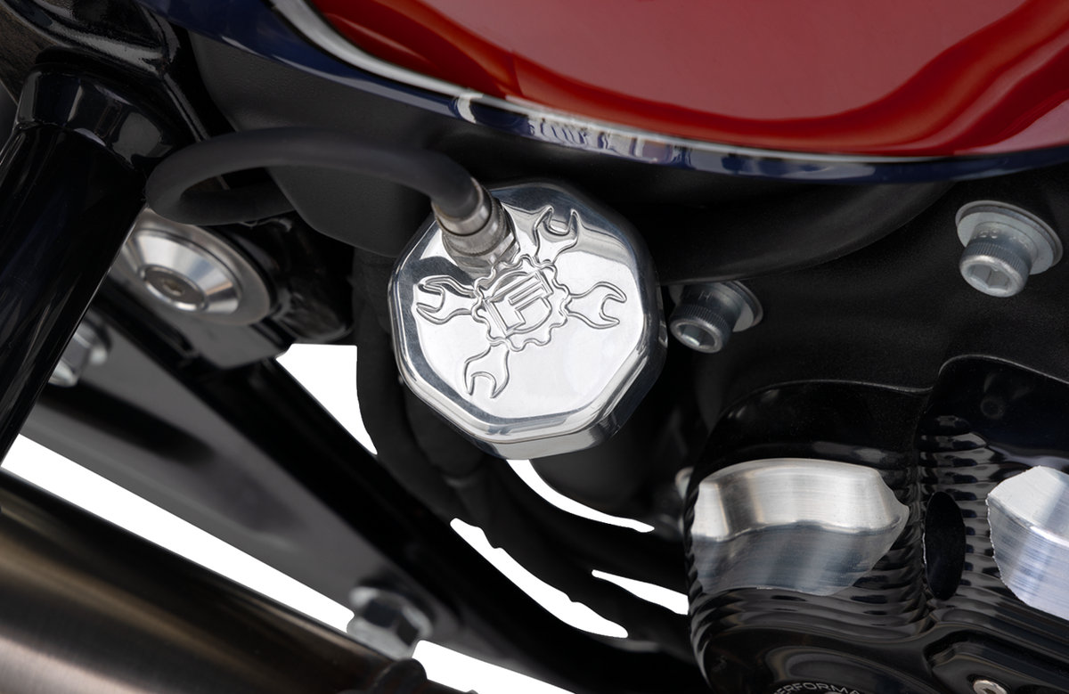 Vented Dipstick - Polished - M8 Softail