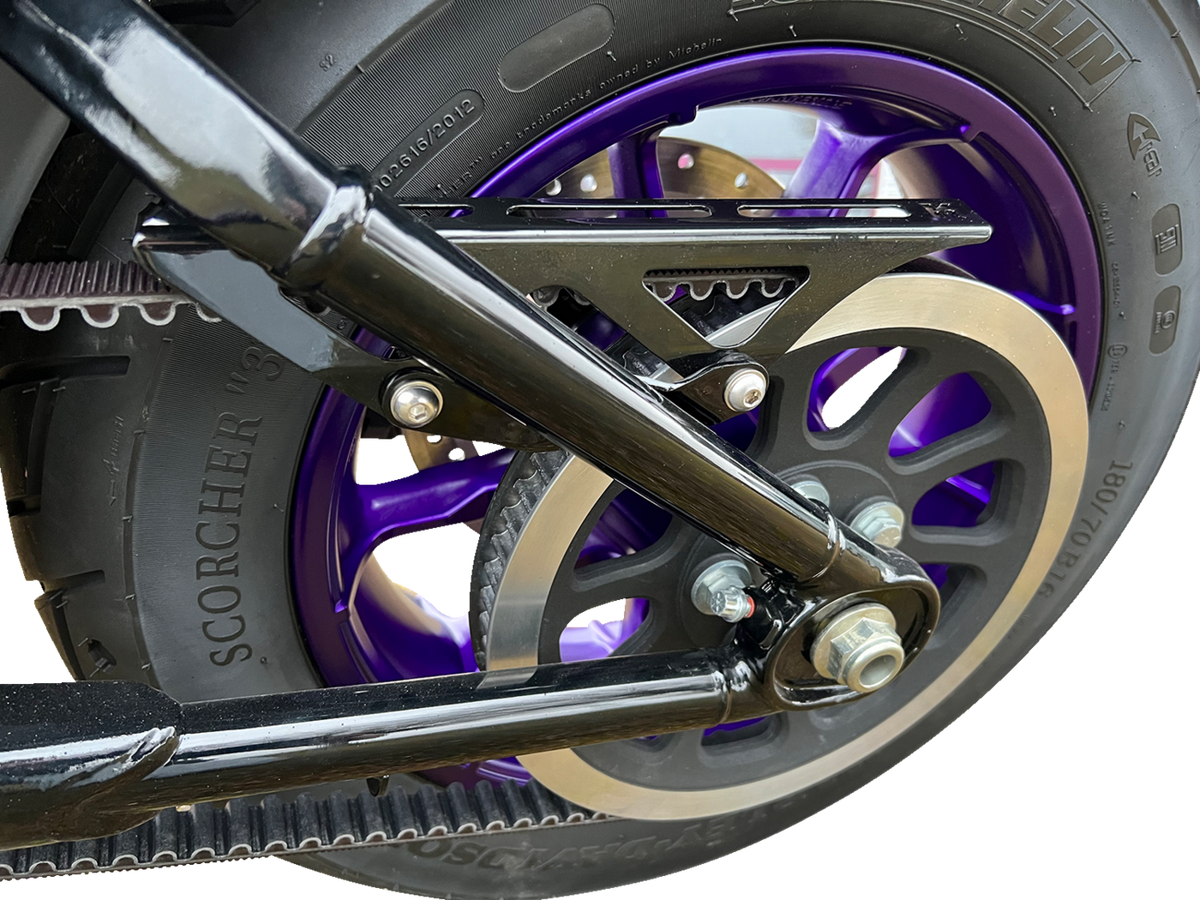 Upper Belt Guard - Black - Softail