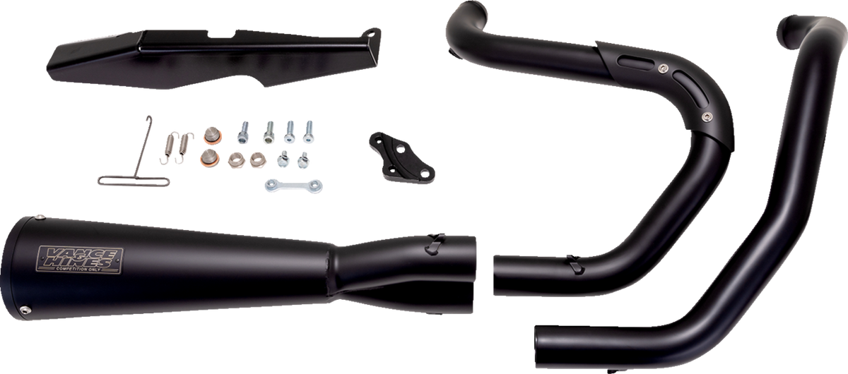 Upsweep 2-Into-1 Exhaust System - Stainless Steel - Black