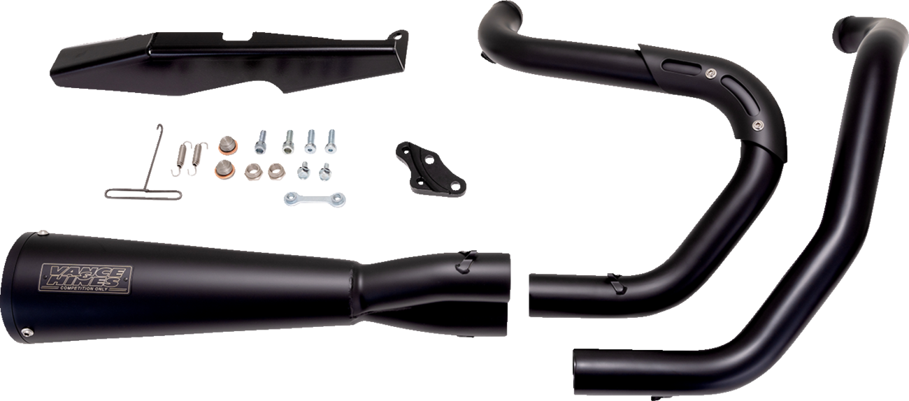 Upsweep 2-Into-1 Exhaust System - Stainless Steel - Black