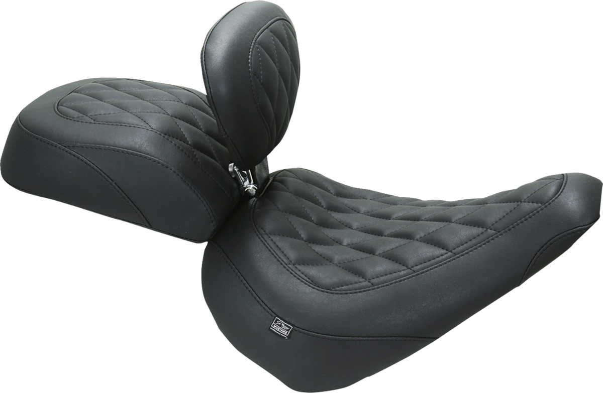 Wide Tripper™ Passenger Seat - Diamond - Black Stitch - FXBR '23-'25