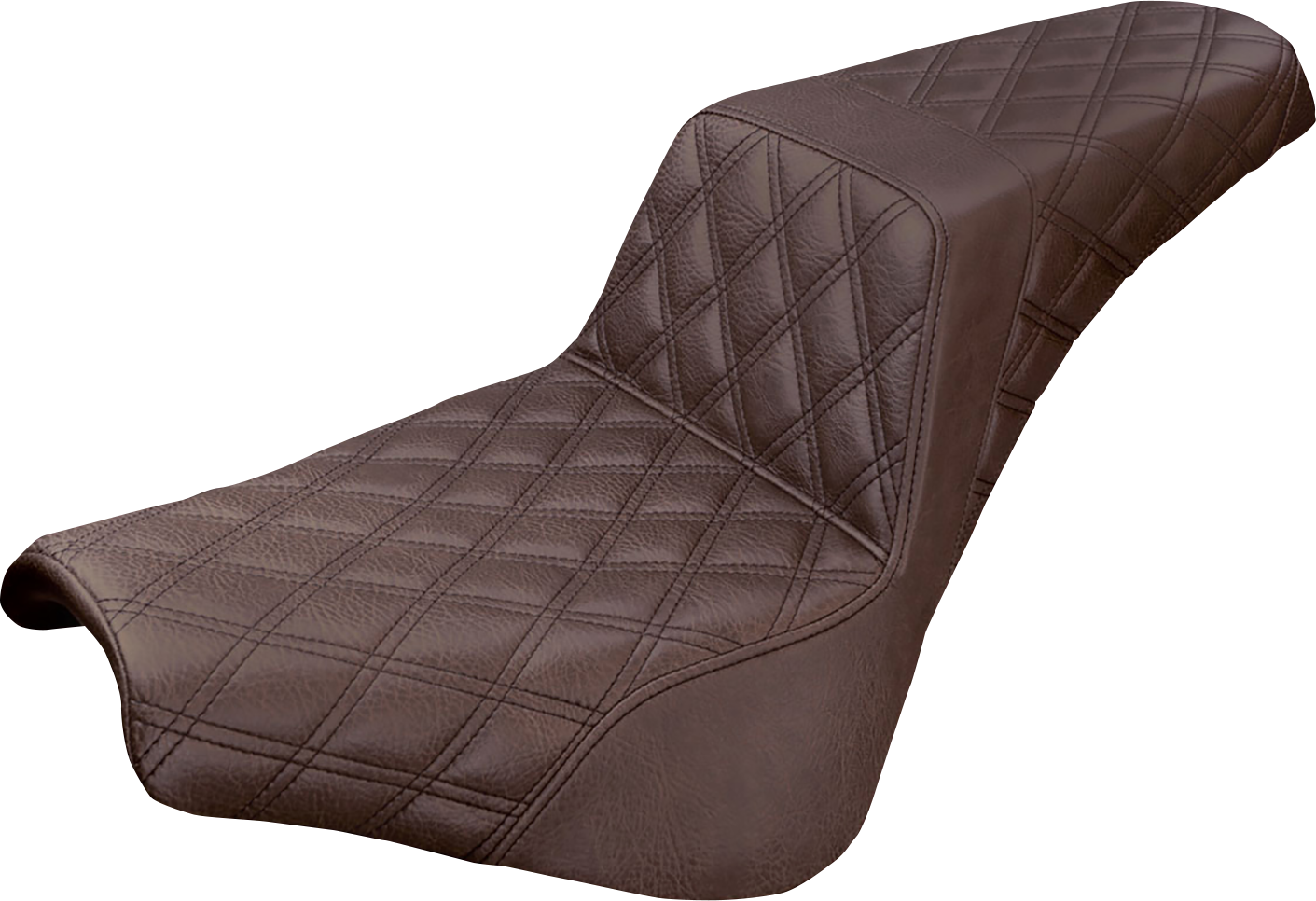 Step-Up Seat - Full Lattice Stitch - Brown