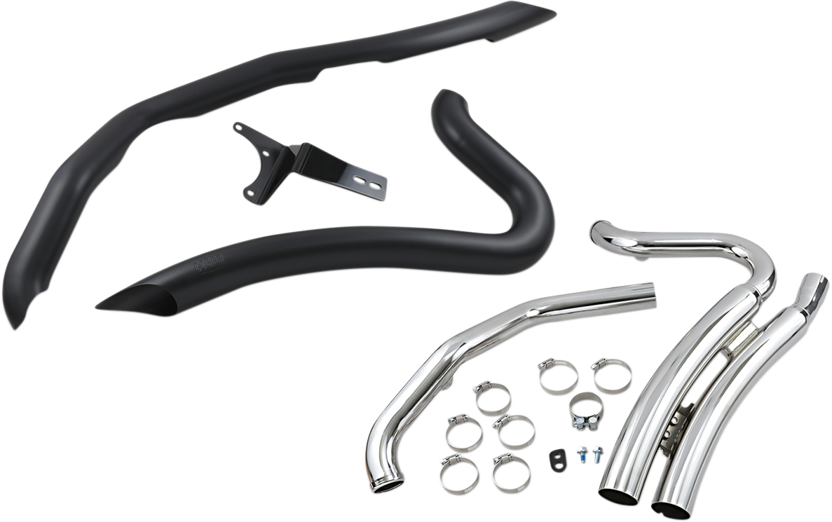 Speedster Swept Short Exhaust - Black
