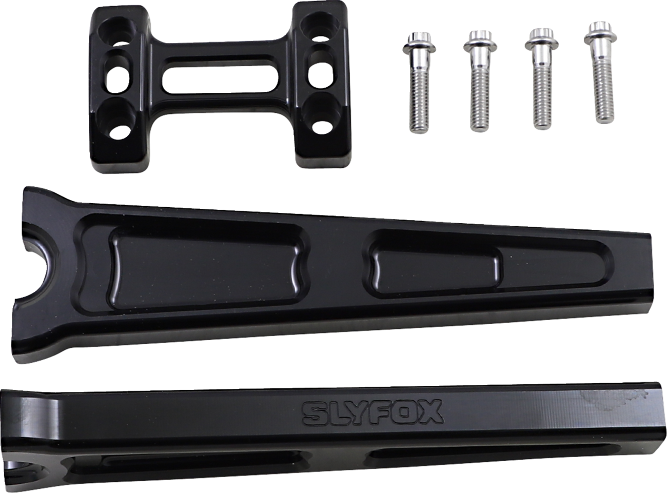 Handlebar Riser Kit - Straight - 1" Clamping - 10" Rise - Black