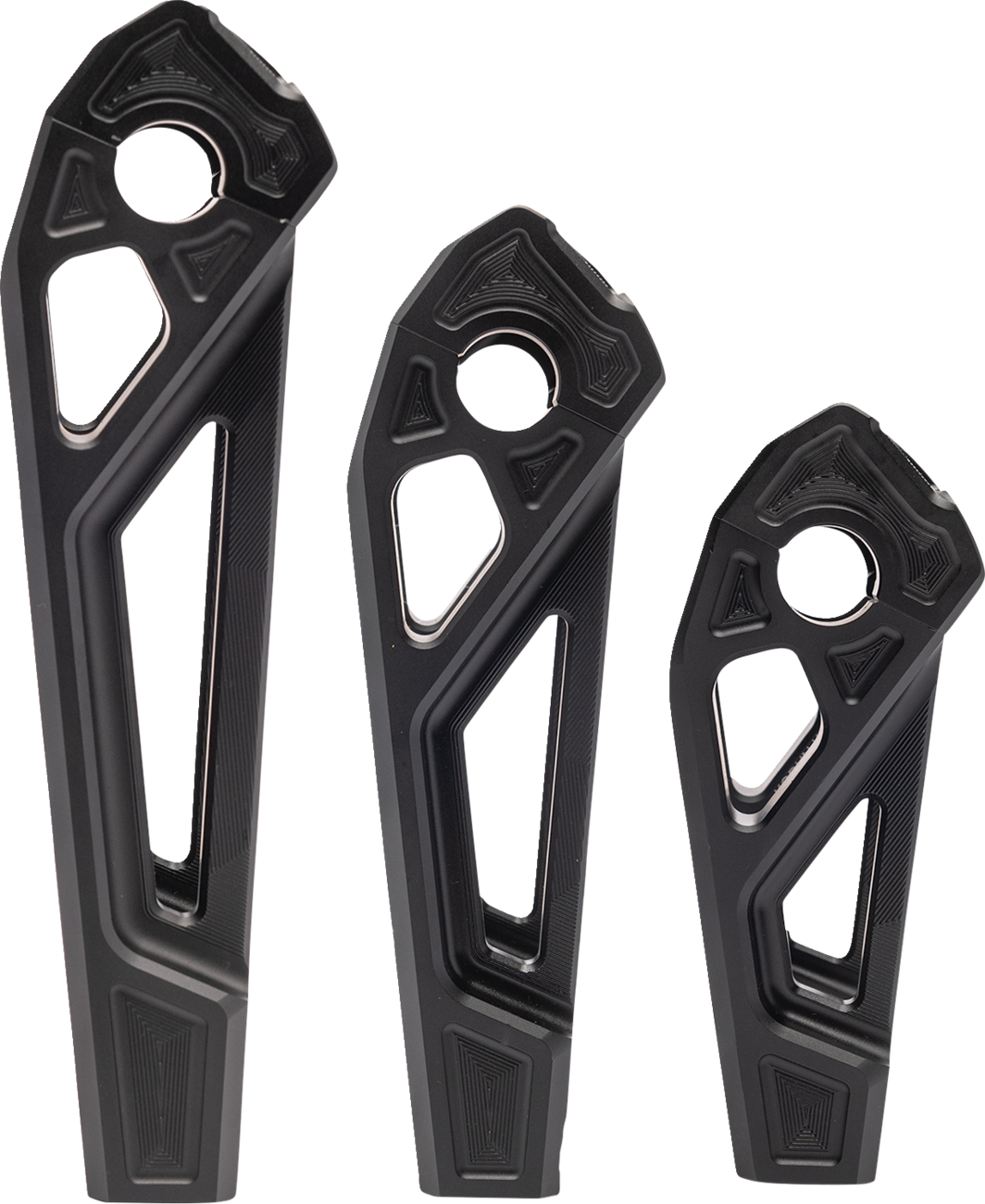 Fastback Risers - 6" - Black