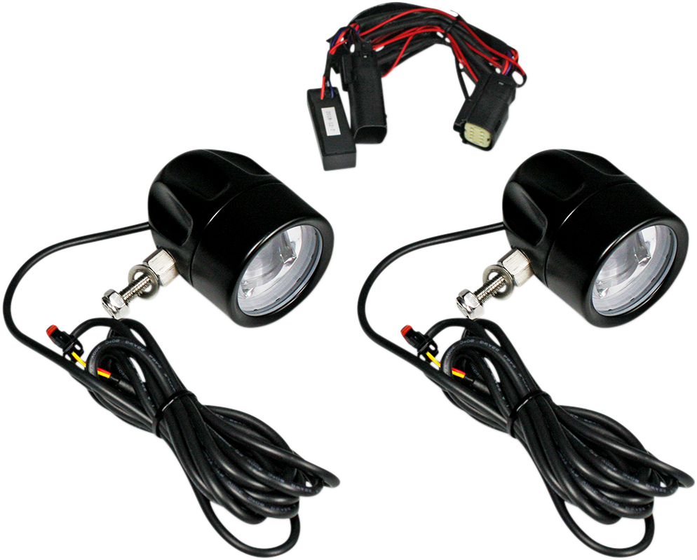 Fog Light - Black - Clear Lens
