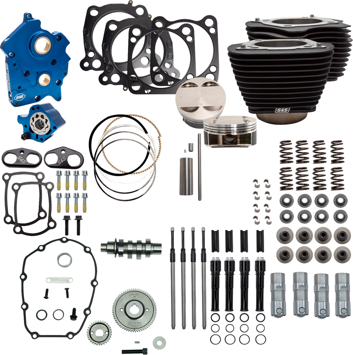 Power Pack - 4.375" Stroke - Oil Cooled - Black Granite W/Highlights - M8