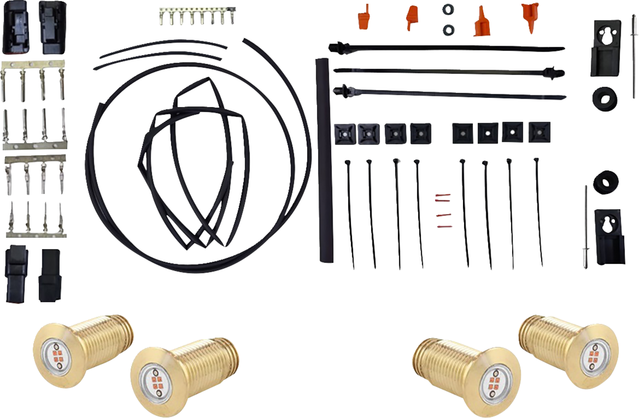 Bag Bolts Taillight Kit With Lightning Bolts