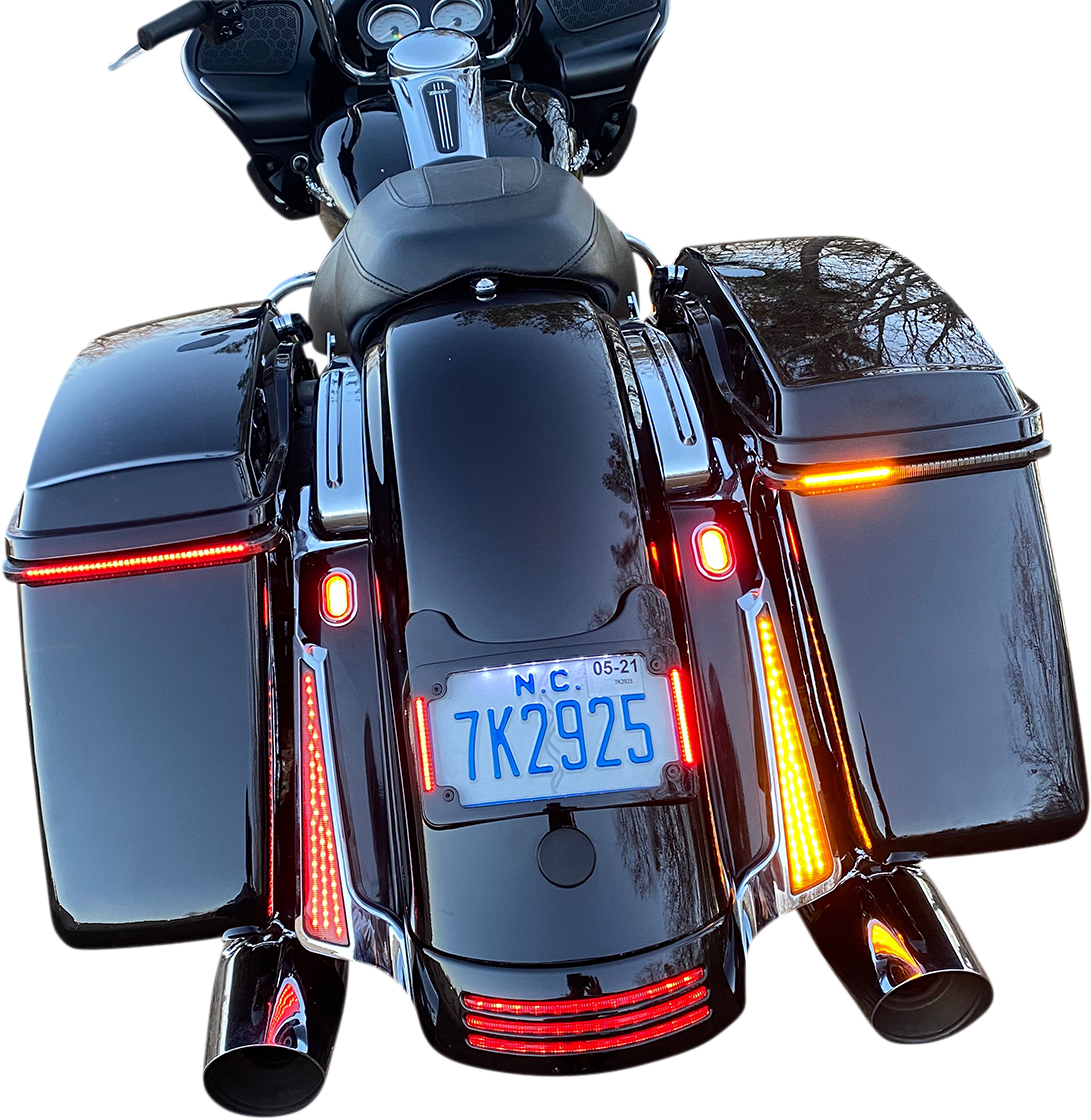 Panel Lights - Chrome - Smoke Lens