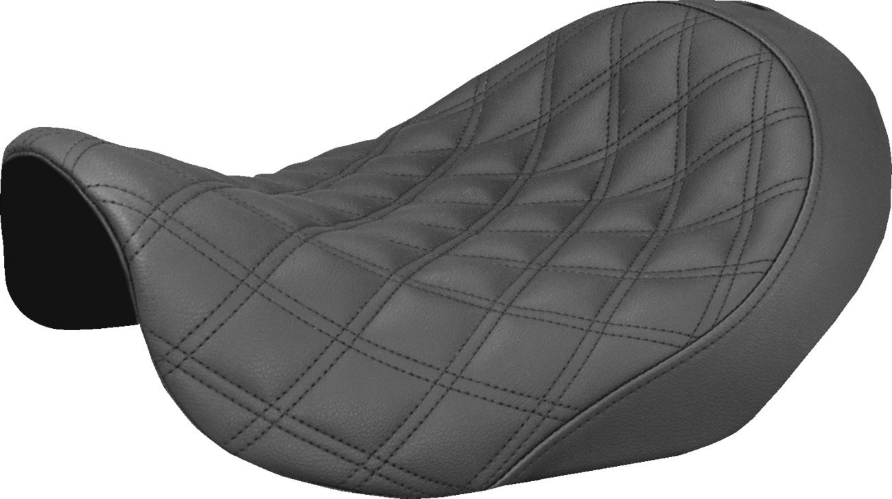 Renegade™ Solo Seat - Lattice Stitched - Black - Dyna '06-'17