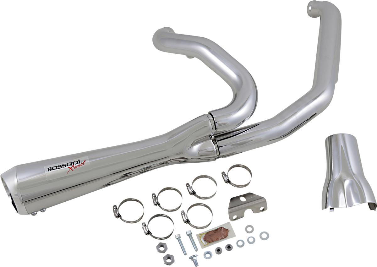 Short 2:1 Exhaust For FL - Chrome