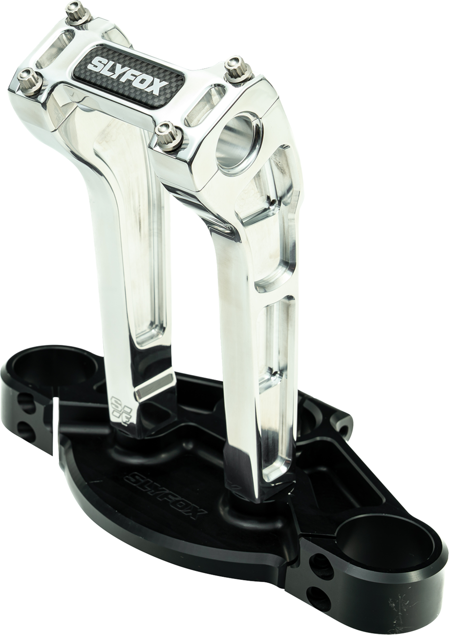 Handlebar Riser Kit - Pullback - 1" Clamping - 8" Rise - Raw