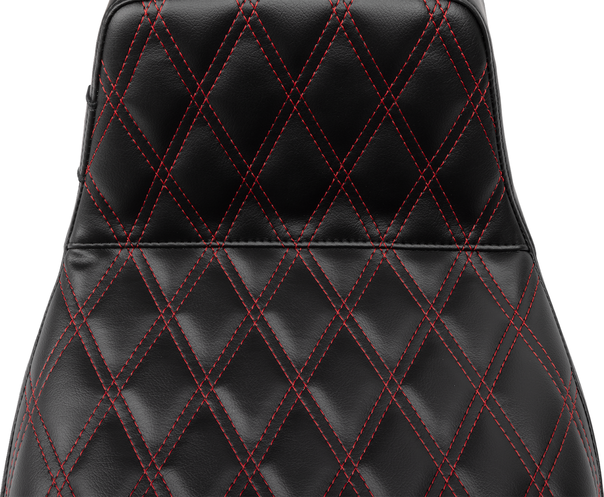 Tailwhip Daddy Long Legs Seat - Red Double Diamond Stitch - FLH/FLT '23-'25