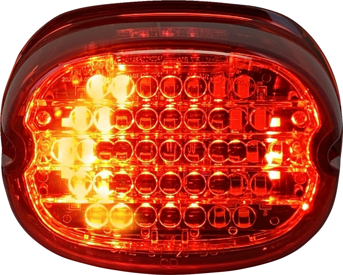 Taillight W/ Integrated Turn Signal - No Window - Red Lens
