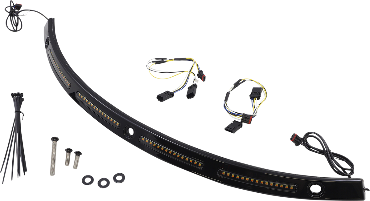 Windshield Trim - Sequential Turn Signals - Black