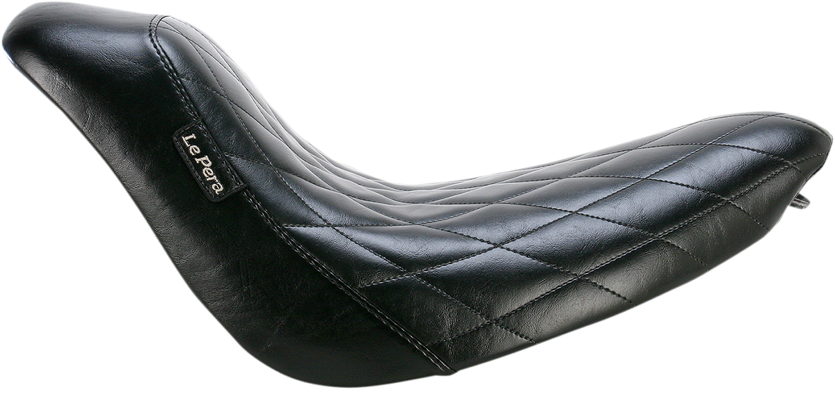 Bare Bones Solo Seat - Diamond Stitch - Black - Softail '06-'17