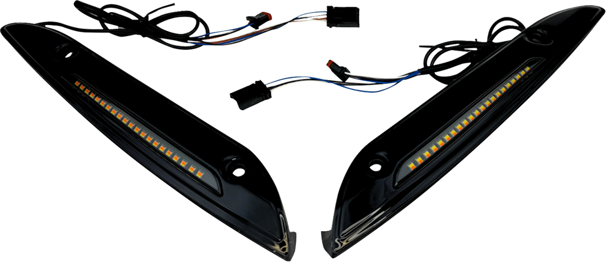 Windshield Trim - Sequential Turn Signal - Black