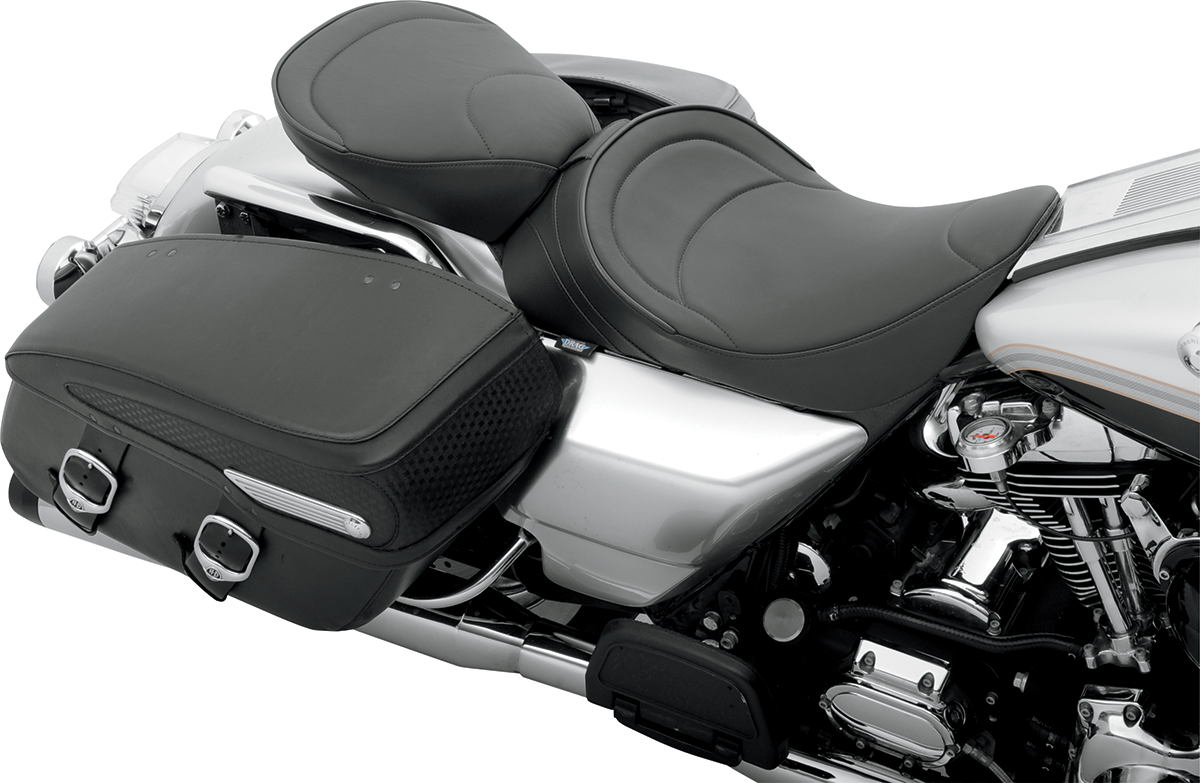 Solo Seat - Mild Stitched - Driver Backrest Compatible - FLH '97-'07