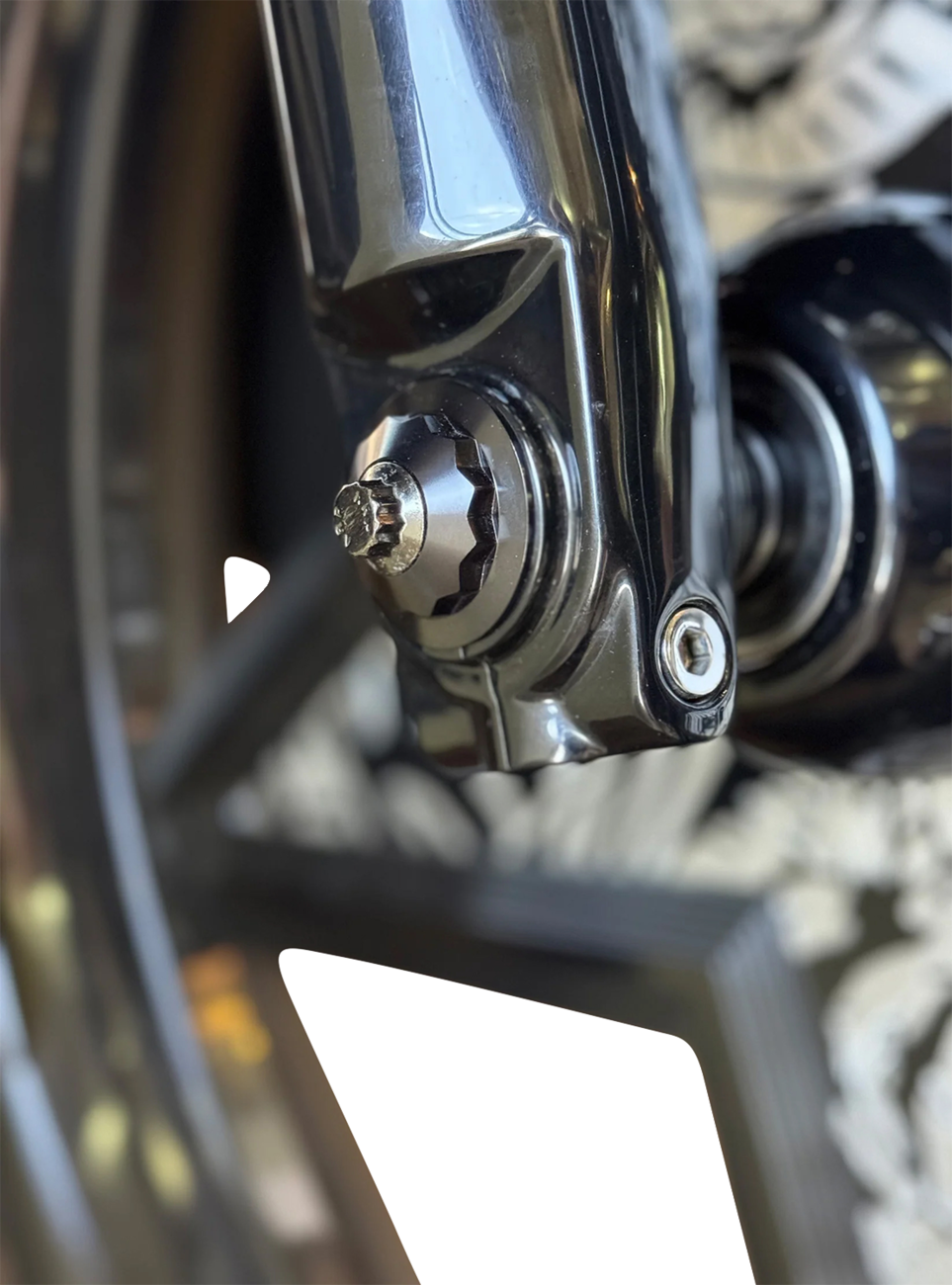 Y-Axle With 12 Point Style Axle Cover Kit - Custom - Front - Blue - 1"